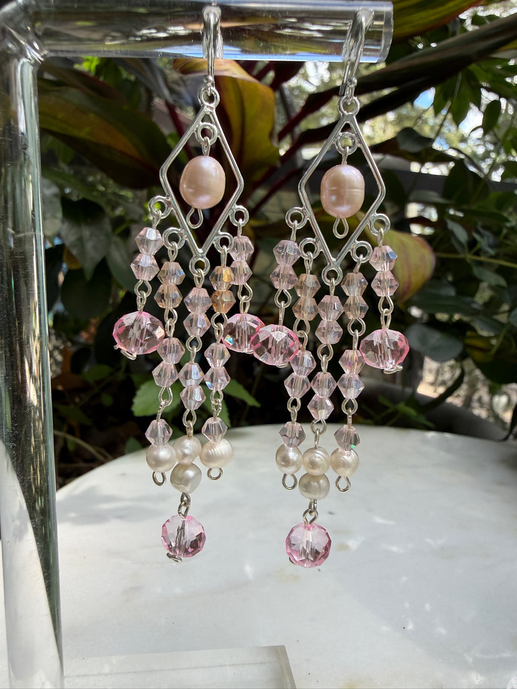 Pink Pearl Special Occasion Earrings (earrings only)