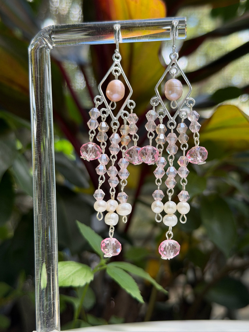 Pink Pearl Special Occasion Earrings (earrings only)