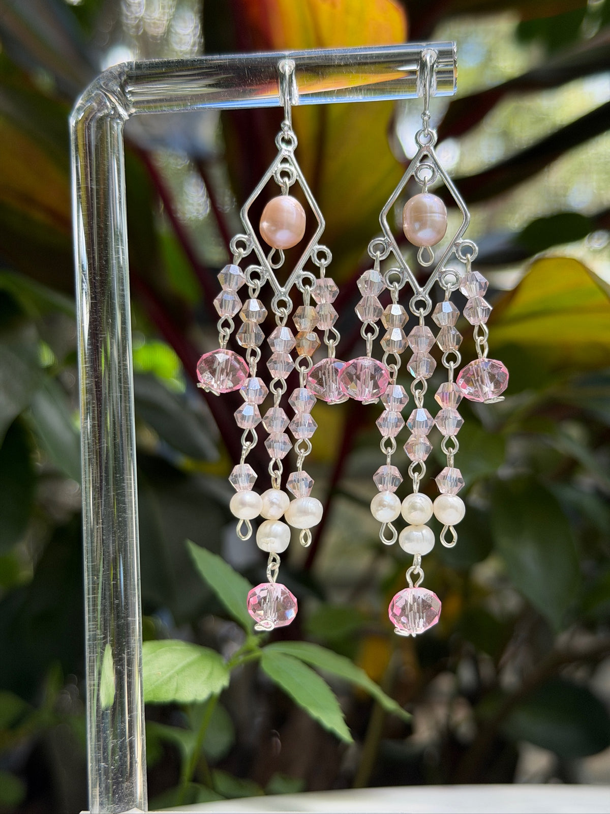 Pink Pearl Special Occasion Earrings (earrings only)