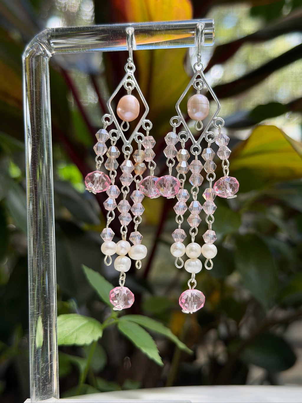 Pink Pearl Special Occasion Earrings (earrings only)