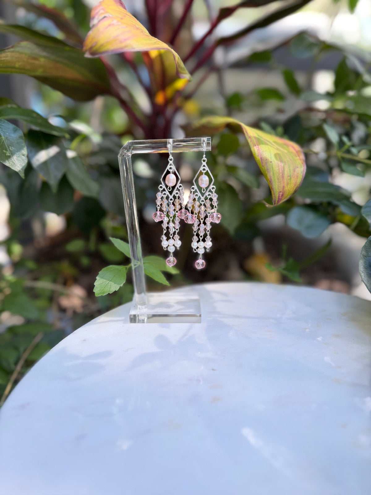 Pink Pearl Special Occasion Earrings (earrings only)