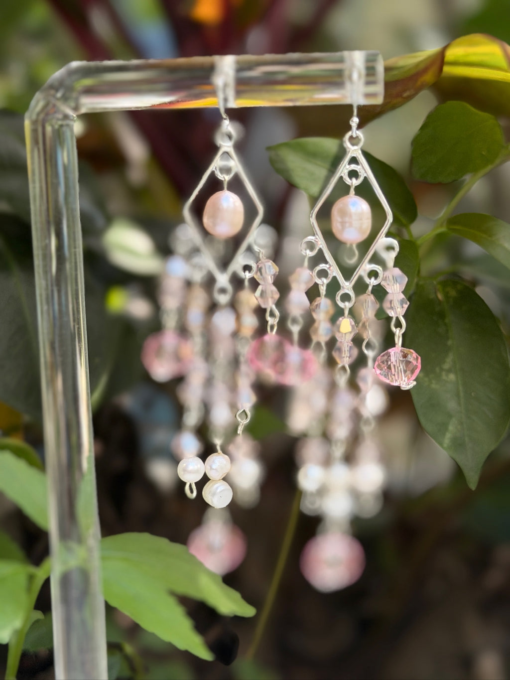 Pink Pearl Special Occasion Earrings (earrings only)