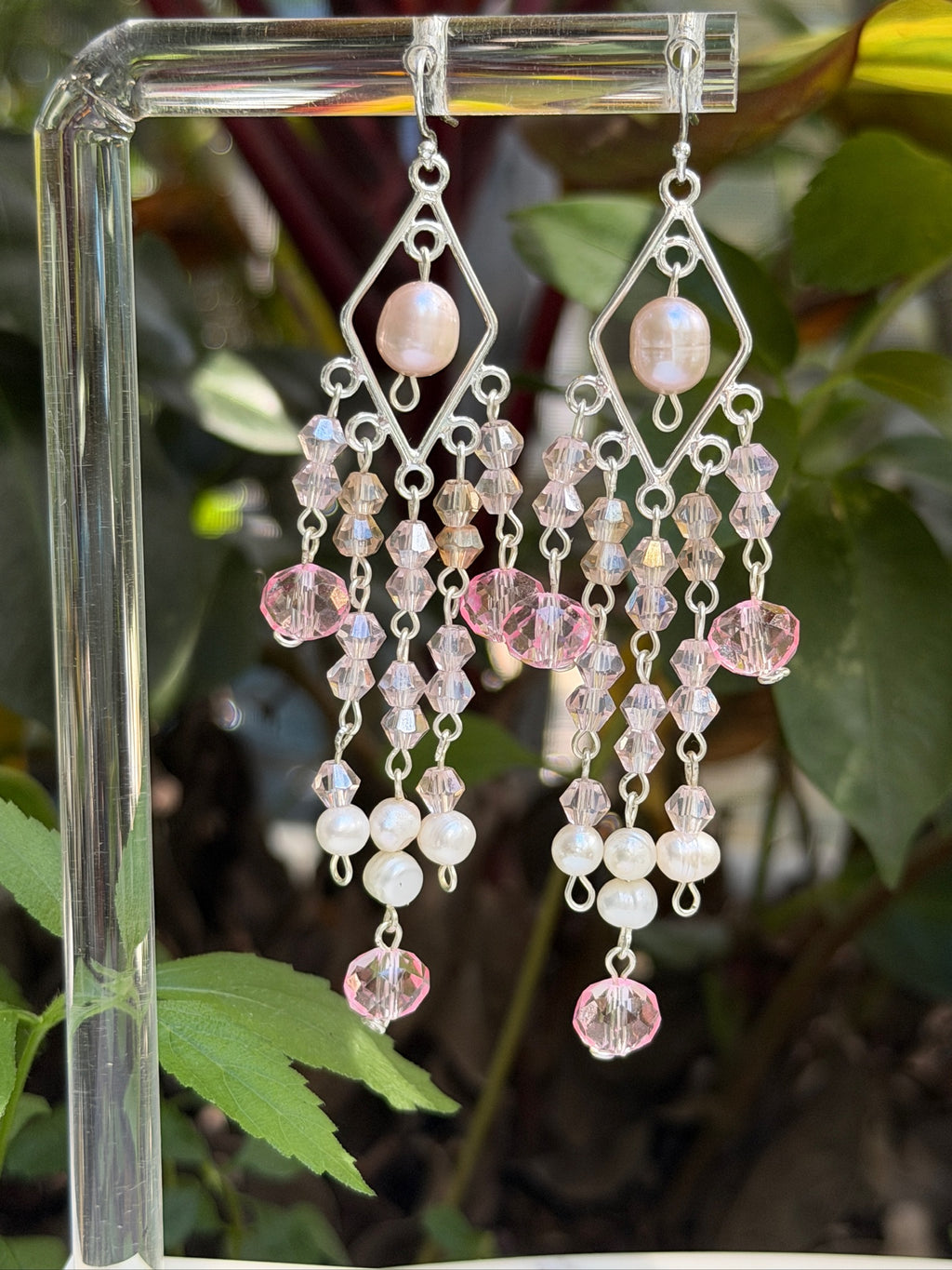 Pink Pearl Special Occasion Earrings (earrings only)