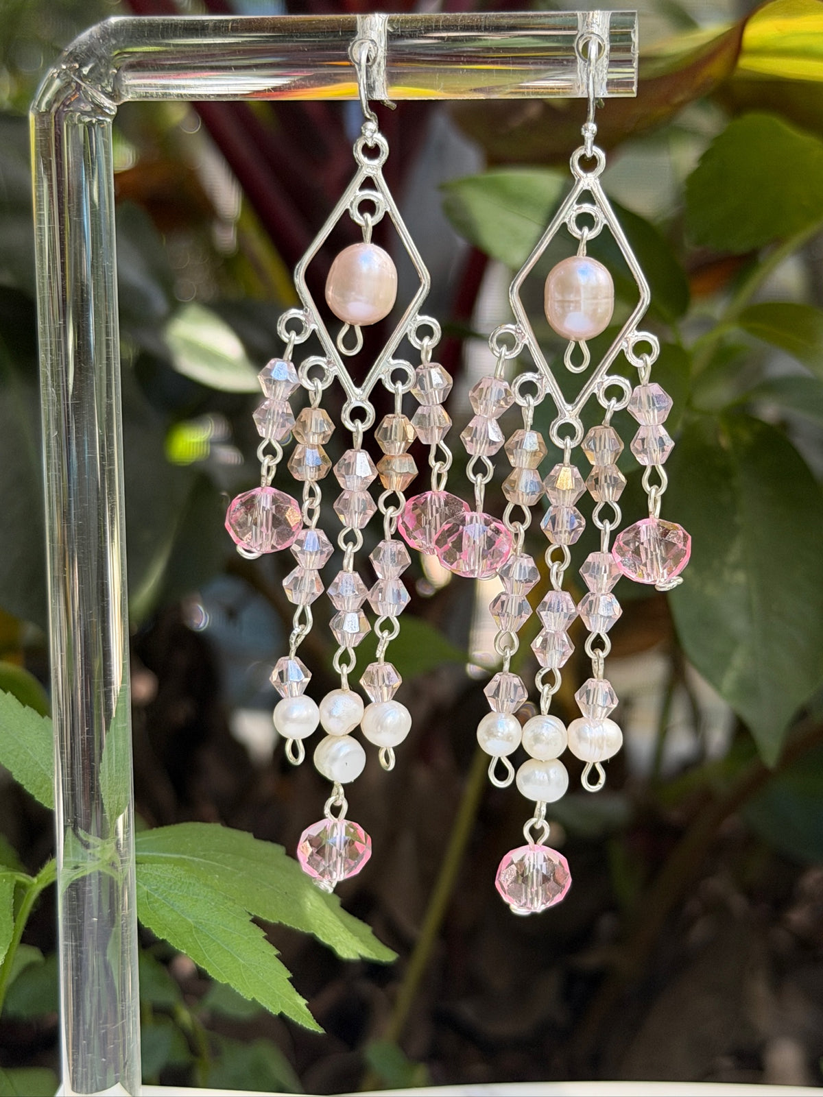 Pink Pearl Special Occasion Earrings (earrings only)