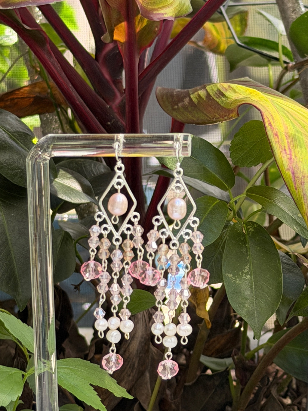 Pink Pearl Special Occasion Earrings (earrings only)