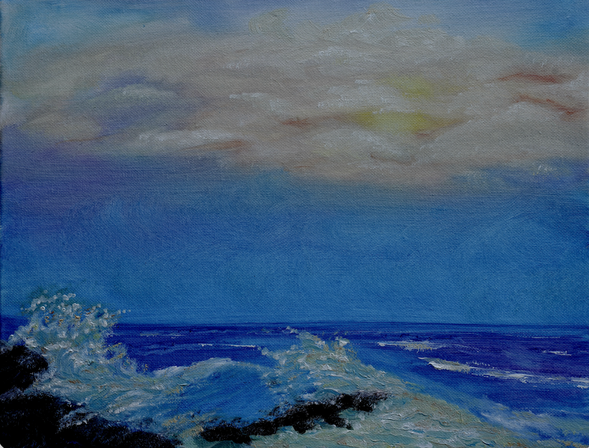 Ocean Break Original Oil Painting
