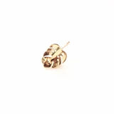 Monstera leaf Wholesale Charm - Vermeil 18k gold plated over 925 Sterling silver, leaf Pendant, Foliage, swiss cheese plant, Split leaf Charm